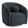 Modway Holland Swivel Chenille Fabric Armchair Front