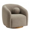 Modway Holland Swivel Chenille Fabric Armchair Front