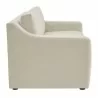 Modway Liora Performance Velvet Sofa White Side - Modway Liora Performance Velvet Sofa White Side