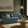 Modway Liora Performance Velvet Sofa Blue - Modway Liora Performance Velvet Sofa Blue