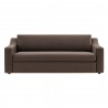 Modway Liora Performance Velvet Sofa Chocolate Brown Front