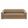 Modway Liora Performance Velvet Sofa Taupe Front