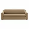 Modway Liora Performance Velvet Sofa Taupe Front - Modway Liora Performance Velvet Sofa Taupe Front