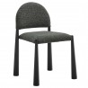 Modway Hayley Upholstered Fabric Dining Side Chair Black Anthracite