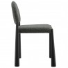 Modway Hayley Upholstered Fabric Dining Side Chair Black Anthracite Side