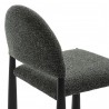 Modway Hayley Upholstered Fabric Dining Side Chair Black Anthracite