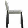 Modway Hayley Upholstered Fabric Dining Side Chair Black Camel Side