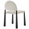 Modway Hayley Upholstered Fabric Dining Side Chair Black Cream Back