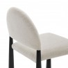 Modway Hayley Upholstered Fabric Dining Side Chair Black Cream