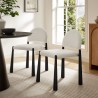 Modway Hayley Upholstered Fabric Dining Side Chair Black Cream