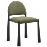 Modway Hayley Upholstered Fabric Dining Side Chair Black Leaf