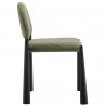 Modway Hayley Upholstered Fabric Dining Side Chair Black Leaf
