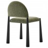 Modway Hayley Upholstered Fabric Dining Side Chair Black Leaf
