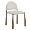 Modway Hayley Upholstered Fabric Dining Side Chair Brass Cream