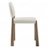 Modway Hayley Upholstered Fabric Dining Side Chair Brass Cream