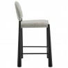 Modway Hayley Upholstered Fabric Counter Stool Black Camel Side