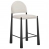 Modway Hayley Upholstered Fabric Counter Stool Black Cream