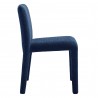 Modway Rhodes Fabric Upholstered Dining Chair Side Blue Side