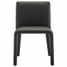 Modway Rhodes Vegan Leather Upholstered Dining Chair Black Front