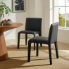 Modway Rhodes Vegan Leather Upholstered Dining Chair Black - Modway Rhodes Vegan Leather Upholstered Dining Chair Black