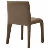 Modway Rhodes Vegan Leather Upholstered Dining Chair Brown Back