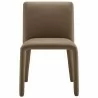 Modway Rhodes Vegan Leather Upholstered Dining Chair Brown Front - Modway Rhodes Vegan Leather Upholstered Dining Chair Brown Front