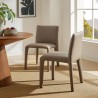 Modway Rhodes Vegan Leather Upholstered Dining Chair Brown