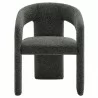 Modway Oslo Barrel Fabric Upholstered Dining Accent Chair Anthracite Front - Modway Oslo Barrel Fabric Upholstered Dining Accent Chair Anthracite Front