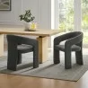 Modway Oslo Barrel Fabric Upholstered Dining Accent Chair Anthracite Set - Modway Oslo Barrel Fabric Upholstered Dining Accent Chair Anthracite Set