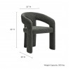Modway Oslo Barrel Fabric Upholstered Dining Accent Chair Anthracite 1