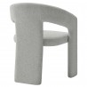 Modway Oslo Barrel Fabric Upholstered Dining Accent Chair Dove Gray Back
