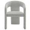 Modway Oslo Barrel Fabric Upholstered Dining Accent Chair Dove Gray Front