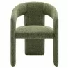 Modway Oslo Barrel Fabric Upholstered Dining Accent Chair Green Front - Modway Oslo Barrel Fabric Upholstered Dining Accent Chair Green Front