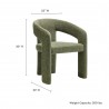 Modway Oslo Barrel Fabric Upholstered Dining Accent Chair Green 1