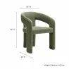 Modway Oslo Barrel Fabric Upholstered Dining Accent Chair Green 1 - Modway Oslo Barrel Fabric Upholstered Dining Accent Chair Green 1