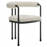 Modway Turin Curved Back Boucle and Metal Dining Accent Chair