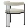 Modway Turin Curved Back Boucle and Metal Dining Accent Chair Back - Modway Turin Curved Back Boucle and Metal Dining Accent Chair Back