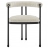 Modway Turin Curved Back Boucle and Metal Dining Accent Chair Front