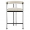 Modway Turin Curved Back Boucle and Metal Counter Stool Front