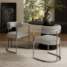 Modway Huron Curved Back Fabric and Metal Dining Accent Chair Wheat