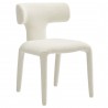 Modway Stellan Curved Back Boucle Upholstered Dining Chair White