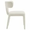 Modway Stellan Curved Back Boucle Upholstered Dining Chair White Side - Modway Stellan Curved Back Boucle Upholstered Dining Chair White Side