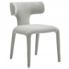 Modway Stellan Curved Back Boucle Upholstered Dining Chair Gray