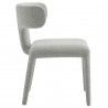 Modway Stellan Curved Back Boucle Upholstered Dining Chair Gray Side