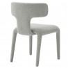 Modway Stellan Curved Back Boucle Upholstered Dining Chair Gray Back