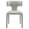 Modway Stellan Curved Back Boucle Upholstered Dining Chair Gray Front