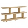 Modway Lyle Sculptural 2-Tier Bookshelf Natural
