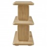 Modway Lyle Sculptural 2-Tier Bookshelf Natural Side