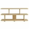 Modway Lyle Sculptural 2-Tier Bookshelf Natural Front - Modway Lyle Sculptural 2-Tier Bookshelf Natural Front