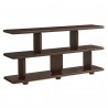 Modway Lyle Sculptural 2-Tier Bookshelf Walnut